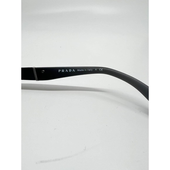 PRADA VPR50P 1BO-1O1 53-19-145 Matte Black Woodgrain Eyeglasses Frames H8570 - Picture 6 of 10